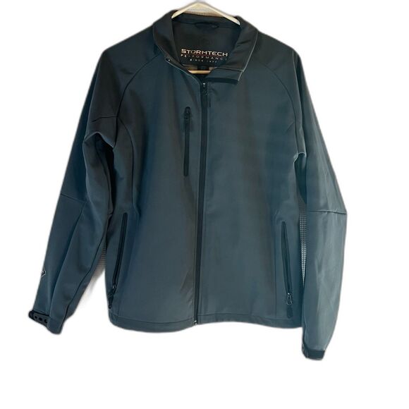 Men's StormTech Performance Grey Soft Shell Jacket Size L - Picture 5 of 8
